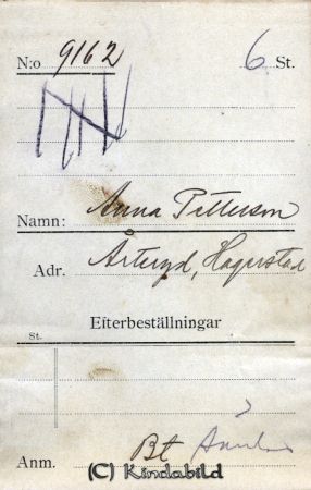 Anna Pettersson Årteryd Hägerstad
Anna Pettersson Årteryd Hägerstad
Nyckelord: Pettersson Årteryd