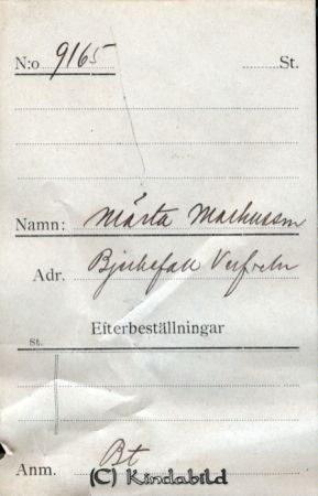 Märta Markusson Bjerkefall Verfveln
Märta Markusson Bjerkefall Verfveln
Nyckelord: Markusson Bjerkefall