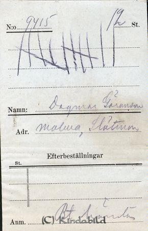 Dagmar Göransson  Malma  Slätmon
Dagmar Göransson  Malma  Slätmon
Nyckelord: Göransson Malma