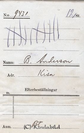 B Andersson  Kisa
B Andersson  Kisa
Nyckelord: Andersson Kisa