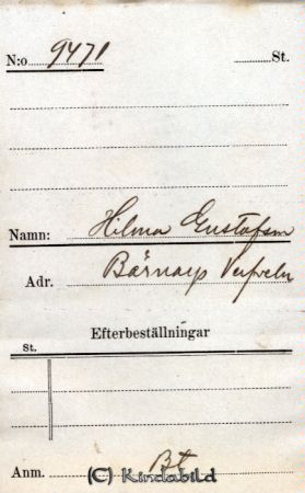 Hilma Gustafsson  Bärnarp  Verfveln
Hilma Gustafsson  Bärnarp  Verfveln
Nyckelord: Hilma Gustafsson