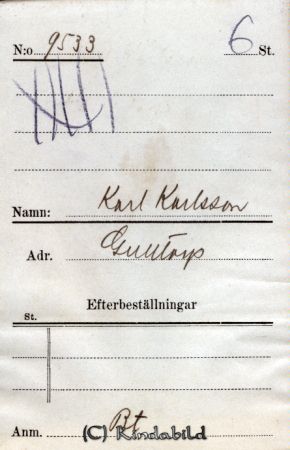 Karl Karlsson  Gulltorp
Karl Karlsson  Gulltorp
Nyckelord: Karlsson Gulltorp