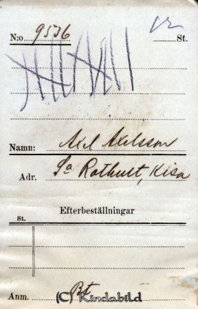 Axel Axelsson  S:a  Rothult  Kisa
Axel Axelsson  S:a  Rothult  Kisa
Nyckelord: Axel Axelsson