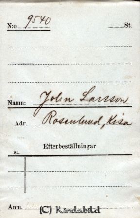 John Larsson  Rosenlund  Kisa
John Larsson  Rosenlund  Kisa
Nyckelord: Larsson Rosenlund