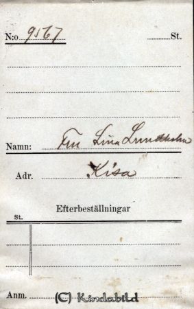 Fru Lina Lundholm  Kisa
Fru Lina Lundholm  Kisa
Nyckelord: Lina Lundholm