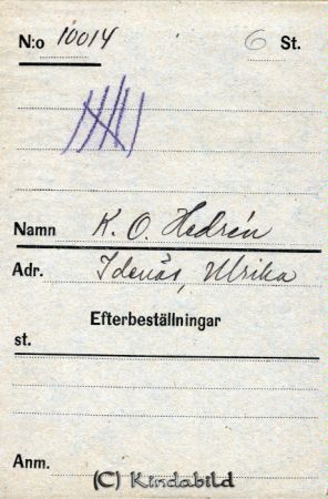 K O Hedeén Idenäs Ulrika
