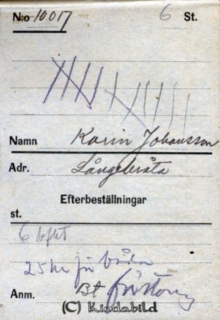 Karin Johansson  Långebråta
Karin Johansson  Långebråta
Nyckelord: Johansson Långebråta