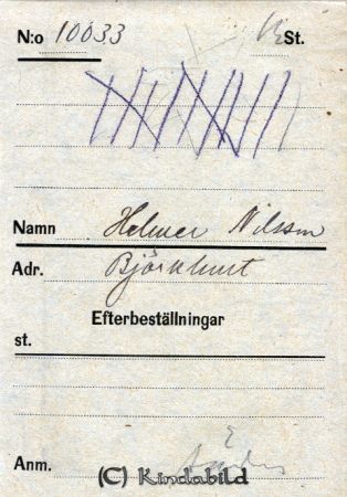 Helmer Nilsson  Björkhult
Helmer Nilsson  Björkhult
Nyckelord: Nilsson Björkhult