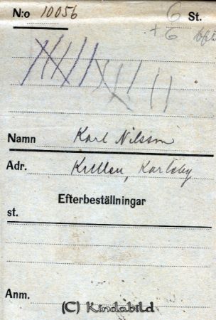 Karl Nilsson  Kullen  Karleby
Karl Nilsson  Kullen  Karleby
Nyckelord: Nilsson Kullen