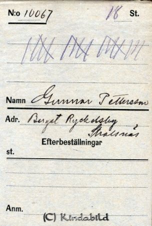 Gunnar Pettersson Berget Ryckelsby Strålsnäs
