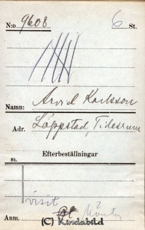 Arvid Karlsson  Läppstad  Tidersrum
Arvid Karlsson  Läppstad  Tidersrum

raja
Arvid Karlsson, Läppstad, Tidersrum 
Källa: smol
Nyckelord: Karlsson Läppstad
