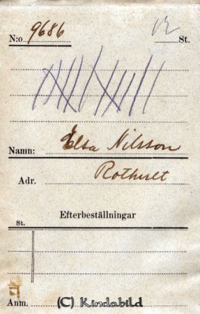 Elsa Nilsson  Rothult
Elsa Nilsson  Rothult
Nyckelord: Nilsson Rothult