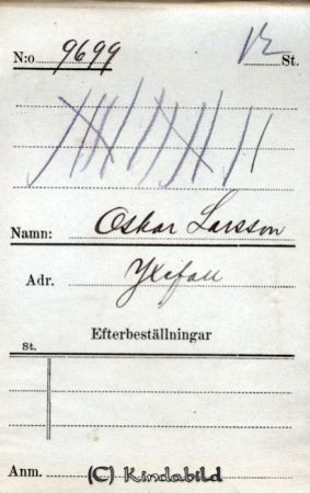 Oskar Larsson  Yxefall
Oskar Larsson  Yxefall
Nyckelord: Larsson Yxefall