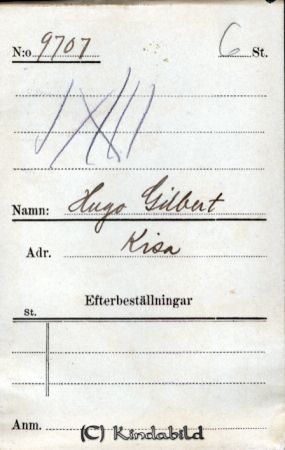 Hugo Gilbert  Kisa
Hugo Gilbert  Kisa
Nyckelord: Hugo Gilbert