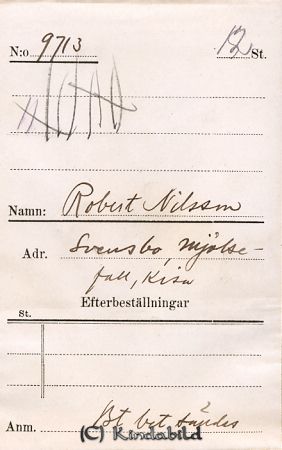 Robert Nilsson  Svensbo  Mjölsefall  Kisa
Robert Nilsson  Svensbo  Mjölsefall  Kisa
Nyckelord: Nilsson Svensbo