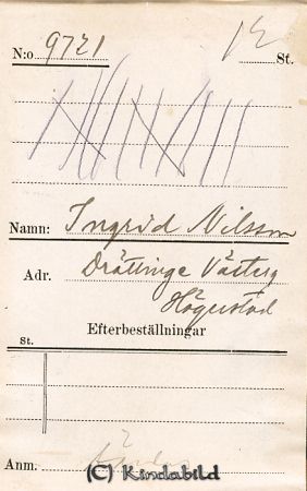 Ingrid Nilsson Drättinge Västergård Hägerstad
Ingrid Nilsson Drättinge Västergård Hägerstad
Nyckelord: Nilsson Drättinge