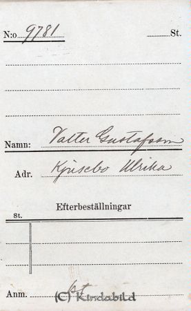 Valter Gustafsson Kjusebo  Ulrika
Valter Gustafsson Kjusebo  Ulrika
Nyckelord: Gustafsson Kjusebo