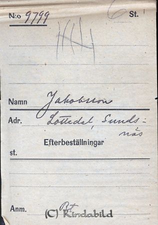 Jakobsson  Lottendal  Sundsnäs
Jakobsson  Lottendal  Sundsnäs
Nyckelord: Jakobsson Lottendal