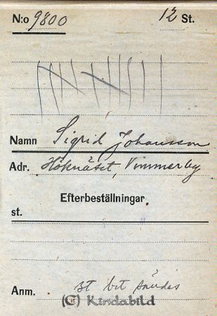Sigrid Johansson  Höknäset  Vimmerby
Sigrid Johansson  Höknäset  Vimmerby
Nyckelord: Johansson Höknäset