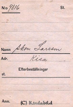 Skom.  Larsson  Kisa
Skom.  Larsson  Kisa
Nyckelord: Skom. Larsson
