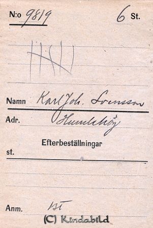 Karl Joh.  Svensson  Humlehög
Karl Joh.  Svensson  Humlehög
Nyckelord: Svensson Humlehög