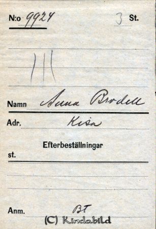 Anna Brodell Kisa
Anna Brodell Kisa
Nyckelord: Anna Brodell