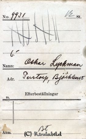 Oskar Lyckman  Perstorp  Björkhult
Oskar Lyckman  Perstorp  Björkhult
Nyckelord: Lyckman Perstorp