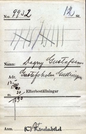 Dagny Gustafsson  Gustafsholm  Gullringen
Dagny Gustafsson  Gustafsholm  Gullringen
Nyckelord: Gustafsson Gustafsholm