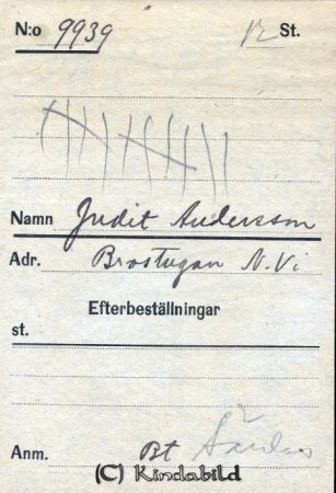 Judit Andersson  Brostugan  N Vi
Judit Andersson  Brostugan  N Vi
Nyckelord: Andersson Brostugan