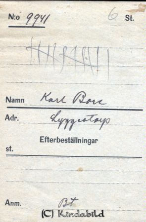 Karl Bore Lyggestorp
Karl Bore Lyggestorp
Nyckelord: Bore Lyggestorp