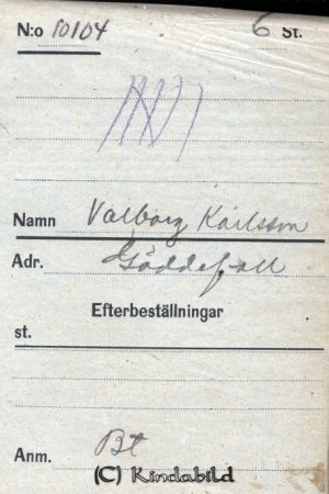 Valborg Karlsson  Gäddefall
Valborg Karlsson  Gäddefall
Nyckelord: Karlsson Gäddefall