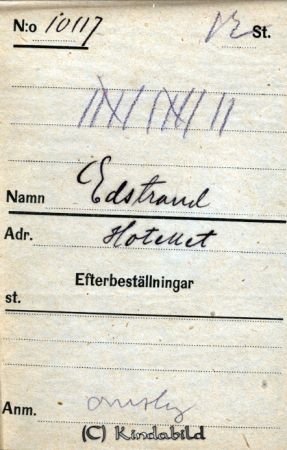 Edstrand  Hotellet
Edstrand  Hotellet
Nyckelord: Edstrand Hotellet