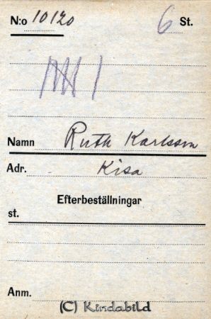 Ruth Karlsson  Kisa
Ruth Karlsson  Kisa
Nyckelord: Ruth Karlsson