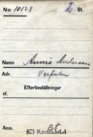 Annie Andersson  Verfveln
Annie Andersson  Verfveln
Nyckelord: Andersson Verfveln