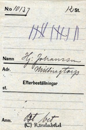 Hj Johansson  Millingtorp
Hj Johansson  Millingtorp

raja
August Hjalmar Johansson född 24.2 1884 i Kisa
död 1969 i Mjölby 
Källa: DNR
Nyckelord: Johansson Millingtorp