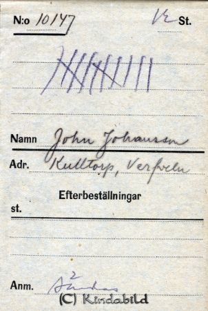 John Johansson  Kulltorp  Verfveln
John Johansson  Kulltorp  Verfveln
Nyckelord: Johansson Kulltorp