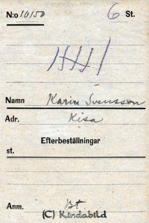 Karin Svensson  Kisa
Karin Svensson  Kisa
Nyckelord: Karin Svensson