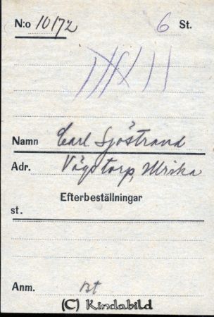 Carl Sjöstrand  Vägstorp  Ulrika
Carl Sjöstrand  Vägstorp  Ulrika
Nyckelord: Sjöstrand Vägstorp