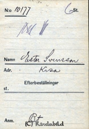Ester Svensson  Kisa
Ester Svensson  Kisa
Nyckelord: Ester Svensson