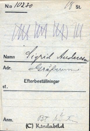 Sigrid Andersson  Gräfverum
Sigrid Andersson  Gräfverum
Nyckelord: Andersson Gräfverum