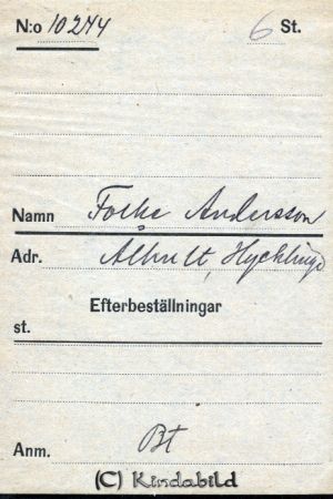 Folke Andersson  Ålhult  Hycklinge
Folke Andersson  Ålhult  Hycklinge
Nyckelord: Andersson Ålhult