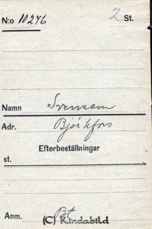 Svensson  Björkfors
Svensson  Björkfors
Nyckelord: Svensson Björkfors