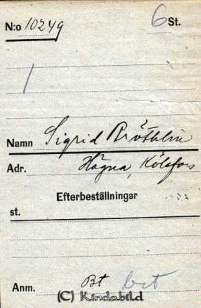 Sigrid Bröthlin  Hägna  Kölefors
Sigrid Bröthlin  Hägna  Kölefors
Nyckelord: Bröthlin Hägna