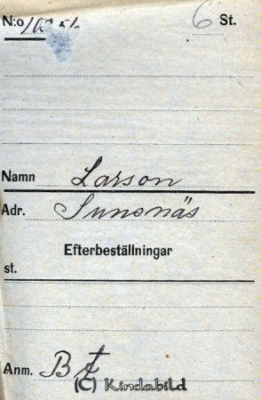  Larsson  Sunsnäs
 Larsson  Sunsnäs
Nyckelord: Larsson Sunsnäs