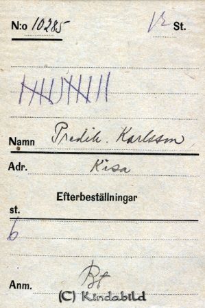 Predikant  Karlsson  Kisa
Predikant Karlsson  Kisa
Nyckelord: Predikant Karlsson