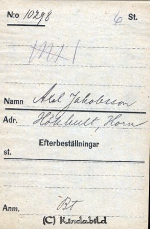 Axel Jakobsson  Hökhult  Horn
Axel Jakobsson  Hökhult  Horn
Nyckelord: Jakobsson Hökhult