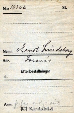 Ernst Lindeborg  Forsnäs
Ernst Lindeborg  Forsnäs
Nyckelord: Lindeborg Forsnäs
