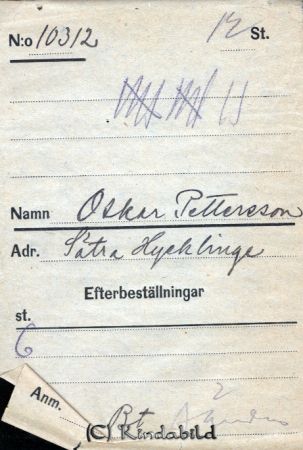 Oskar Pettersson  Sätra  Hycklinge
Oskar Pettersson  Sätra  Hycklinge
Nyckelord: Pettersson Sätra