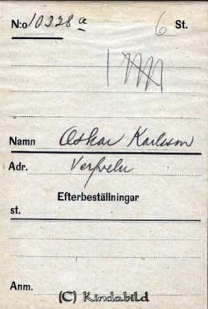 Oskar Karlsson  Verfveln
Oskar Karlsson  Verfveln
Nyckelord: Oskar Karlsson