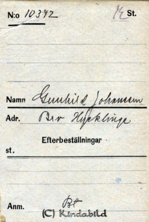 Gunhild Johansson  Bro  Hycklinge
Gunhild Johansson  Bro  Hycklinge
Nyckelord: Johansson Bro